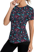 AVOOGUE Women's Short Sleeve Workout Tops Quick Dry Athletic UPF50+ Sun Protection Shirts Gym Hiking Running Yoga Clothes