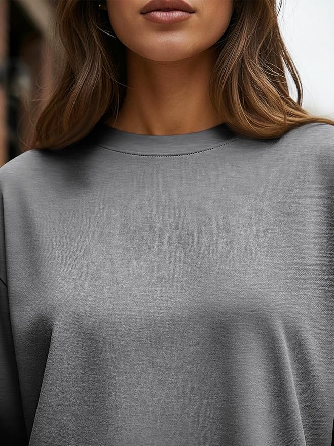Trendy Queen Womens Spring Tops Oversized Long Sleeve T Shirts 2026 Basic Tee Fall Casual Workout Y2K Clothes