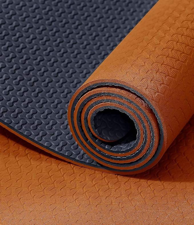 IUGA Yoga Mat Thick Non Slip Anti-tear Pilates Mat Eco Friendly Hot Yoga Mats for Workout & Exercise(72"x 24"x 6mm)