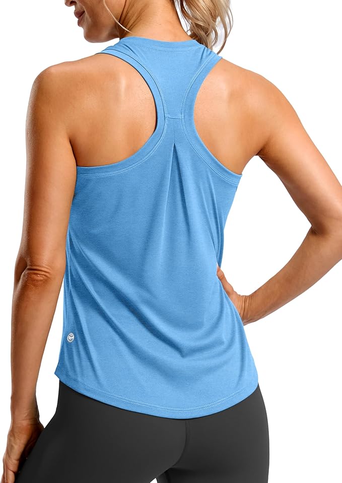 G Gradual Women's Workout Tank Tops Racerback Athletic Yoga Tops Loose Fit Sleeveless Running Gym Sports Shirts for Women