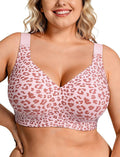 OEAK Womens Wireless Jelly Bra Plus Size Supportive Seamless Bras Full Coverage Push Up Comfortable No Underwire Tshirt Bras