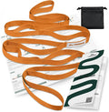 Trideer Stretching Strap with Loops & Leg Lifter, Non-Elastic PT-Style Physical Therapy Strap for Knee Replacement Rehab, Hamstring, Calf & Back Stretcher Mobility, Hip, Shoulder & Yoga