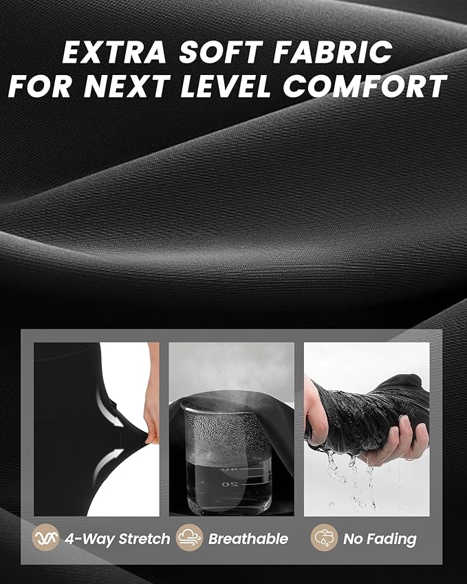 NexiEpoch 4 Pack Leggings for Women - High Waisted Tummy Control Soft Black Capri Yoga Pants with Pockets for Workout