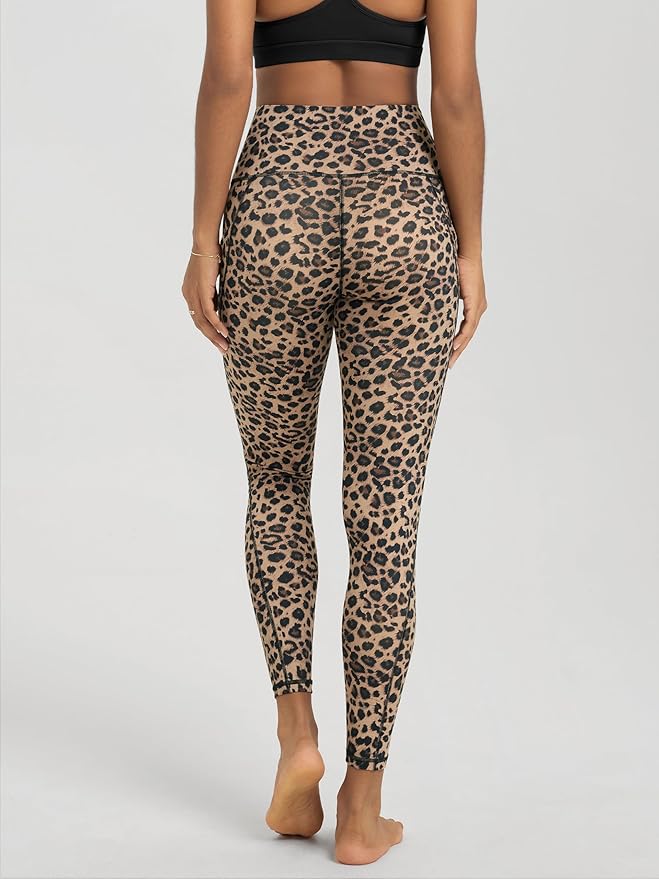 ODODOS Women's High Waisted Yoga Leggings with Pockets, Tummy Control Non See Through Workout Athletic Running Yoga Pants