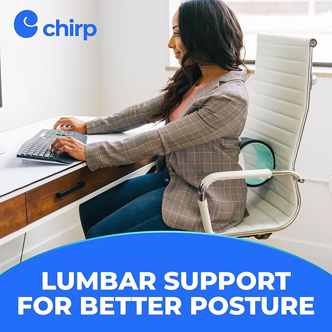 Chirp Wheel Foam Roller - Targeted Back & Neck Pain Relief, Muscle Massage, Trigger Point Therapy, High-Density Foam Tool for Physical Therapy, Stretching & Exercise, 500lbs Capacity, 6 Inch Mint