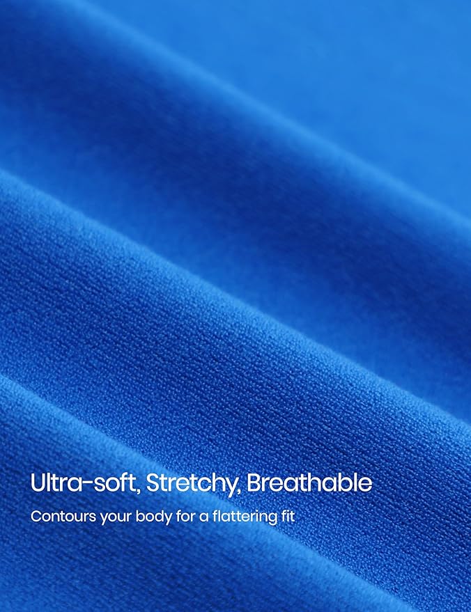 CRZ YOGA Softembrace Crewneck Long Sleeve Shirts for Women - Casual Going Out Tops Soft Basic Fitted Tight Fall T-Shirts