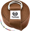 Tumaz Yoga Strap/Stretch Bands [15+ Colors, 6/8/10 Feet Options] with Extra Safe Adjustable D-Ring Buckle, Durable and Comfy Delicate Texture - Best for Daily Stretching, Physical Therapy, Fitness