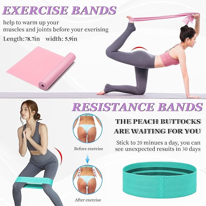All in One Yoga Wheel Set, Soft Foam Roller Wheel for Back Pain & Stretching, Yoga Blocks 2 Pack with Strap, Trigger Point Therapy Massage Ball for Deep Tissue, Yoga Starter Kit for Beginner