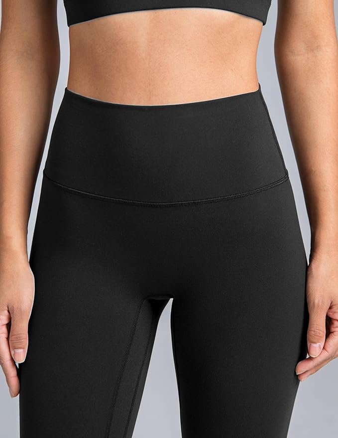Colorfulkoala Dreamlux No Front Seam Leggings for Women 25"/28" Inseam, High Waisted Buttery Soft Yoga Pants