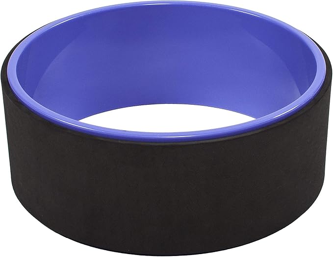Fitvids Yoga Wheel for Stretching - Comfortable Support for Poses and Backbends, Multiple Colors