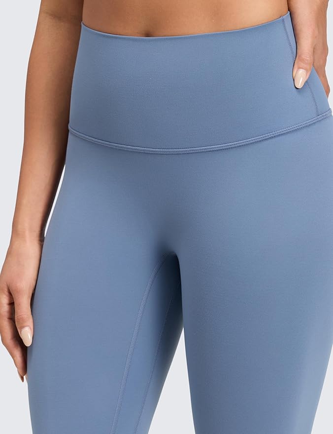 CRZ YOGA Butterluxe No Front Seam Yoga Leggings 25" - High Waisted Womens Lounge Pants Pilates Workout Athletic Buttery Soft