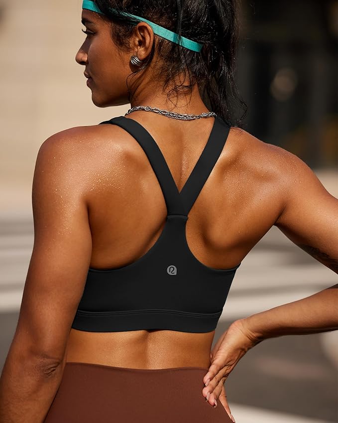 RUNNING GIRL Sports Bras for Women, Molded Cup High Impact Sports Bra Workout Bras for Women High Support Racerback
