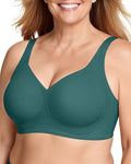 OEAK Womens Wireless Jelly Bra Plus Size Supportive Seamless Bras Full Coverage Push Up Comfortable No Underwire Tshirt Bras