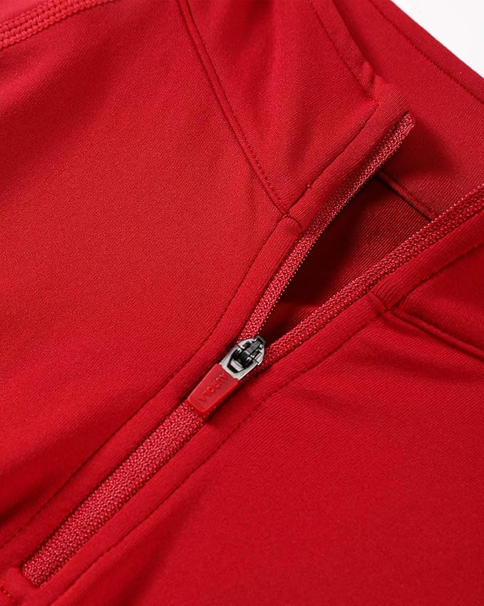 AUROLA Influence Workout Jacket for Women, Half Zip Cropped Slim Fit Long Sleeve Yoga Jackets Athletic Top with Thumb Holes