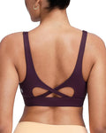 RUNNING GIRL Sports Bra for Women High Support, Molded Cup High Impact Sports Bras with Sewn in Pads Workout Running Bra