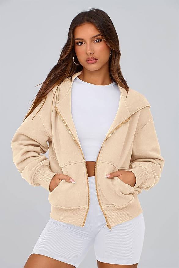 PRETTYGARDEN Hoodies for Women Sweatshirt Zip Up Hoodie Fall Fashion 2026 Trendy Long Sleeve Jackets Winter Clothing Outfits
