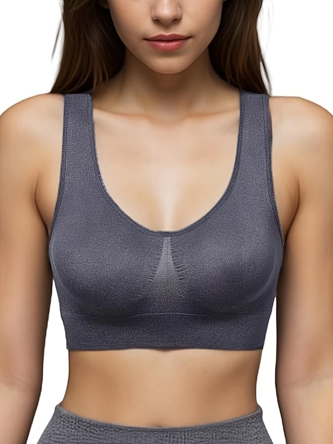 Hiking Gril Women's Comfort Wirefree Bralette Unpadded Sleep Yoga Bra