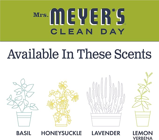 Mrs. Meyer's Air Freshener, Lemon Verbena, Spray | Non-Aerosol | Essential Oils | 8 fl. oz | Pack of 2
