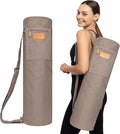 UDANA Yoga Mat Bag – Heavy Duty Canvas Carrier with 3 Pockets & Full Zip – Available in 3 Sizes (16L, 18L, 34L) - Multiple Colors