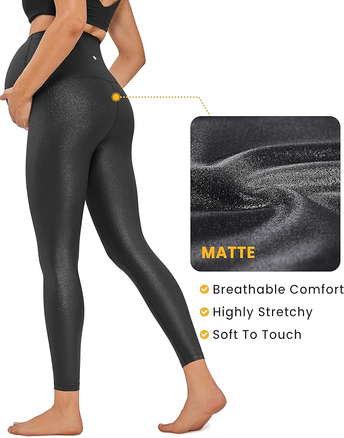 CRZ YOGA Butterluxe Maternity Leggings 25" - Over The Belly Buttery Soft Workout Activewear Yoga Womens Pregnancy Pants