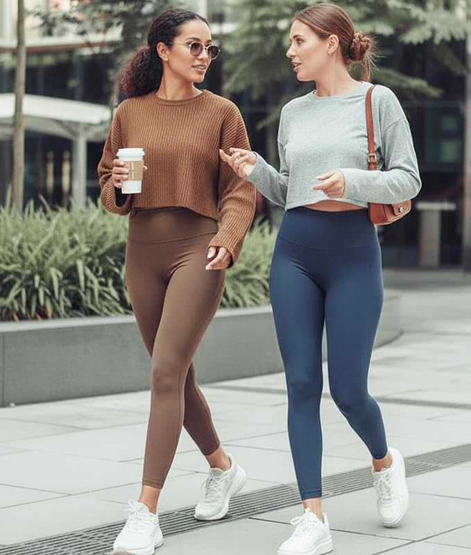 NEW YOUNG 3 Pack Leggings with Pockets for Women,High Waisted Tummy Control Workout Yoga Pants