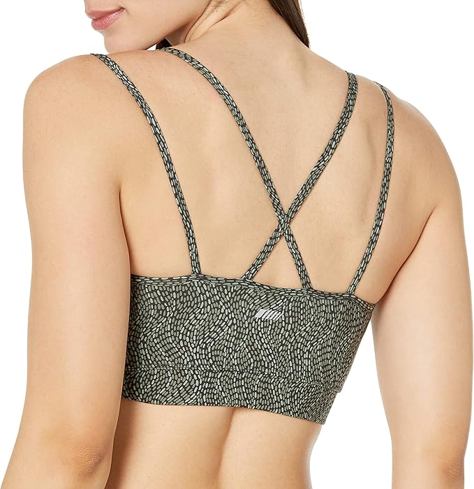 Amazon Essentials Women's Padded Comfy Sports Bra - Active Sculpt Strappy Back
