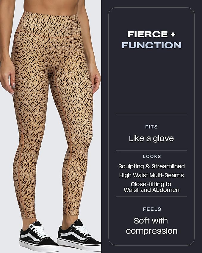 Aoxjox High Waisted Workout Leggings for Women Trinity Yoga Pants 26.5"