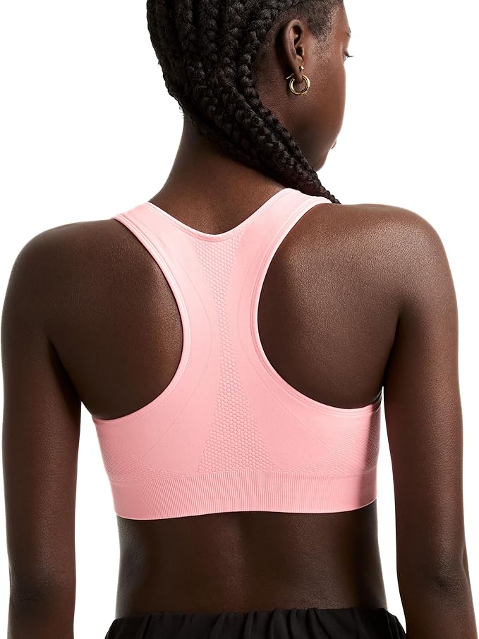 Champion Women's Sports Bra, Infinity Racerback, Moderate Support, Seamless Sports Bra for Women