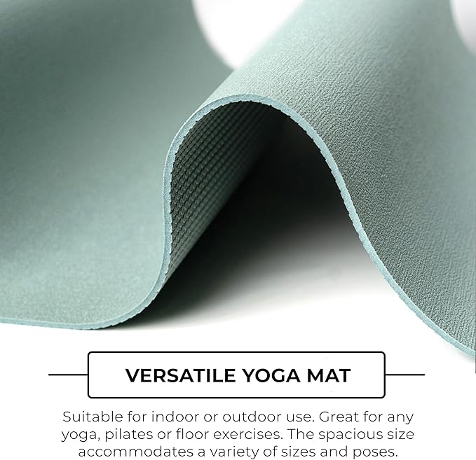 Mount Adams Iconic 5mm Yoga Mat - The Mat That Speaks for Itself - 72" x 24", High-Density, Slip-Resistant Exercise Mat - Unique Texture for Superior Grip for Yoga, Pilates, Fitness
