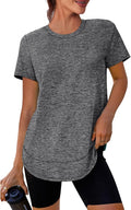 XIEERDUO Womens Workout Tops Short Sleeve Shirts Quick Dry Outfits for Hiking Running S-3XL