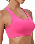 Oalka Women's Racerback Sports Fitness Support Workout Running Bras