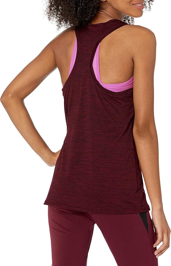 Amazon Essentials Women's Active Quick Dry Tech Stretch Racerback Scoop Neck Tank Top, Multipacks