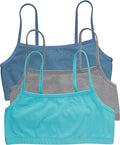 Hanes Women's String Bralette Pack, 3-Pack, Cotton Sports Bralette Bras for Women, Solid or Assorted Wireless Bras