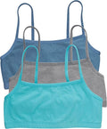 Hanes Women's String Bralette Pack, 3-Pack, Cotton Sports Bralette Bras for Women, Solid or Assorted Wireless Bras
