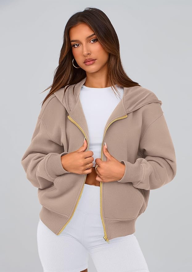 PRETTYGARDEN Hoodies for Women Sweatshirt Zip Up Hoodie Fall Fashion 2026 Trendy Long Sleeve Jackets Winter Clothing Outfits