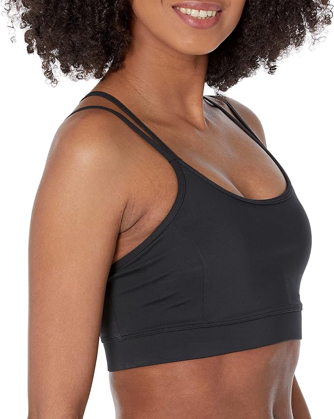 Amazon Essentials Women's Padded Comfy Sports Bra - Active Sculpt Strappy Back