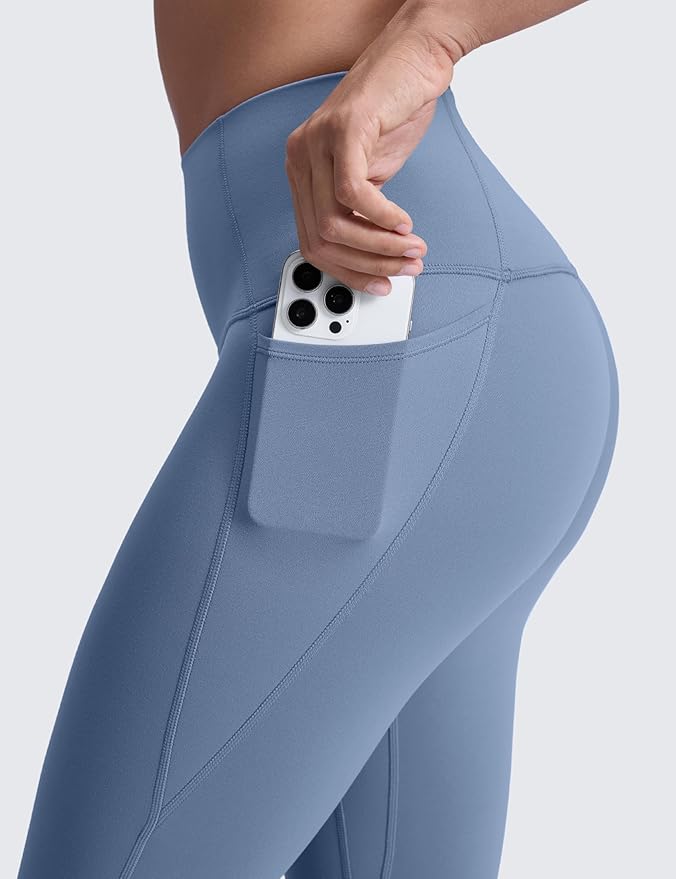 CRZ YOGA Butterluxe Workout Leggings Pockets 28'' - High Waisted Gym Womens Yoga Pants Running Buttery Soft