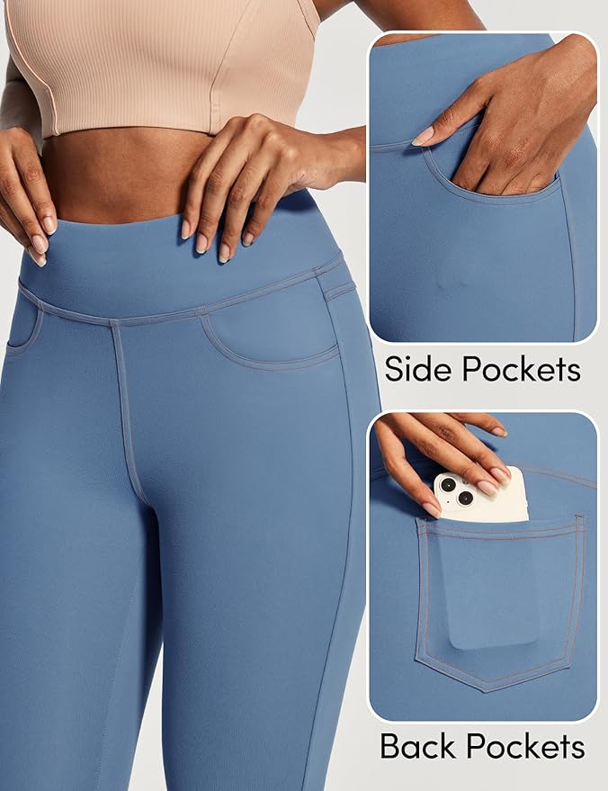 IUGA High Waist Yoga Pants with Pockets, Leggings for Women Tummy Control, Workout Leggings for Women 4 Way Stretch