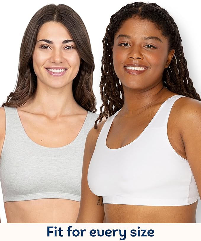 Fruit of the Loom Women's Built Up Tank Style Sports Bra Value Pack