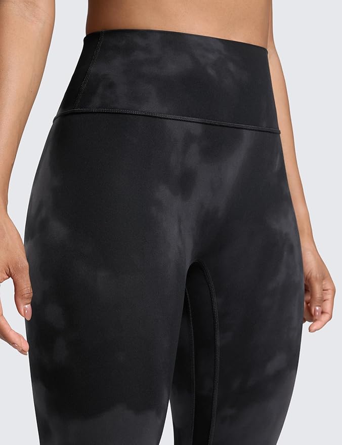 CRZ YOGA Secretsculpt Butterlift Workout Leggings 25" - No Front Seam High Waisted Womens Yoga Pants Booty Scrunch Butt