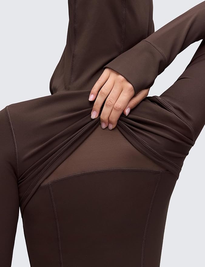 CRZ YOGA Butterluxe Hooded Athletic Jackets for Women - Full Zip Track Casual Tops with Thumb Holes Pockets