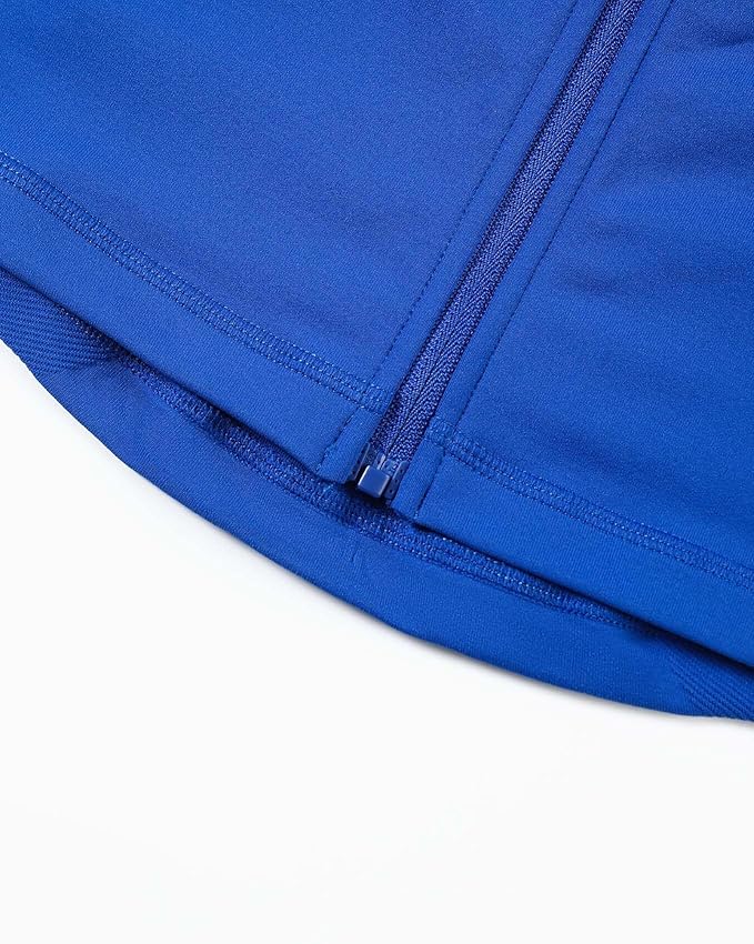 AUROLA Influence Athletic Workout Jacket for Women, Lightweight Slim Fit Full Zip Running Yoga Sports Jacket with Thumb Holes