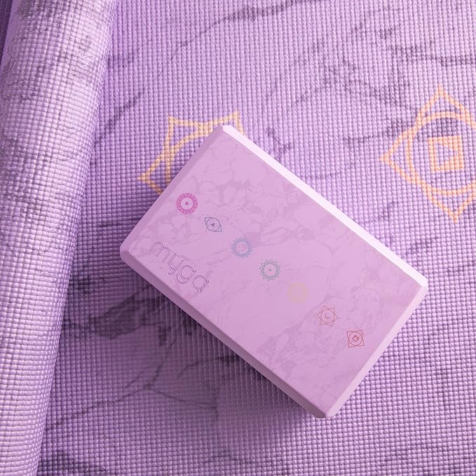 MYGA Yoga Block,Lightweight EVA Foam Yoga Brick,High Density Non-Slip Block for Yoga Poses, Pilates, Balance and Flexibility