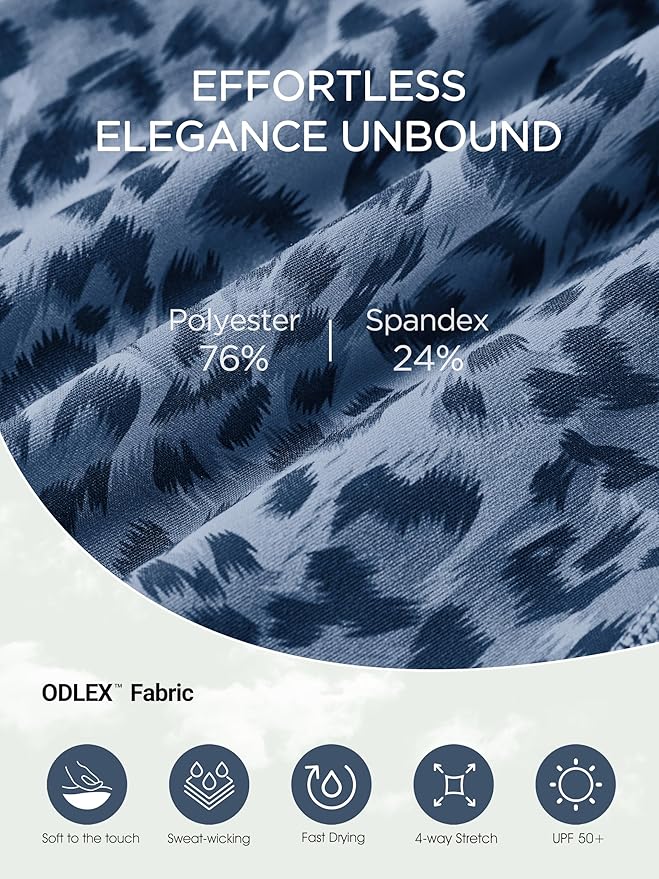 ODODOS Women's High Waisted Yoga Capris with Pockets, Tummy Control Non See Through Workout Athletic Running Capri Leggings