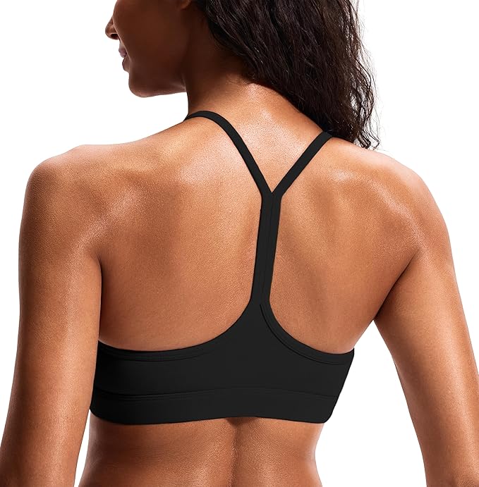 JOYSPELS Comfy Racerback Sports Bras for Women with Removable Pads Luxury Dupe for Workout & Daily Use, A-C Cups