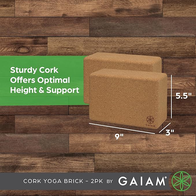 Gaiam Yoga Block - Supportive Latex-Free Eva Foam - Soft Non-Slip Surface with Beveled Edges for Yoga, Pilates, Meditation