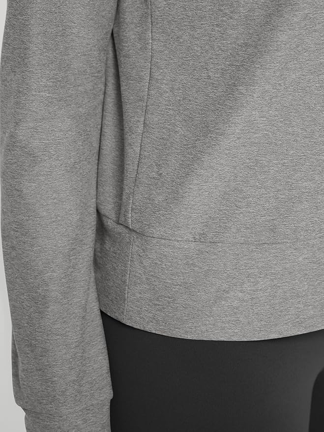 ODODOS Women's Long Sleeve Crewneck Tee - Ultra-Soft odSTRATUM Tech Performance T-Shirts UPF 50+ Daily Pullover Tops
