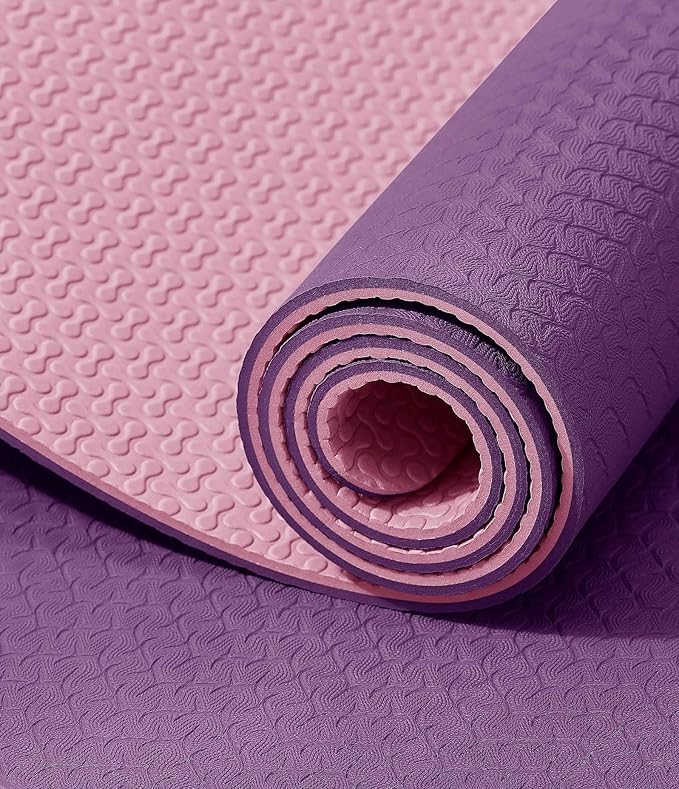 IUGA Yoga Mat Thick Non Slip Anti-tear Pilates Mat Eco Friendly Hot Yoga Mats for Workout & Exercise(72"x 24"x 6mm)