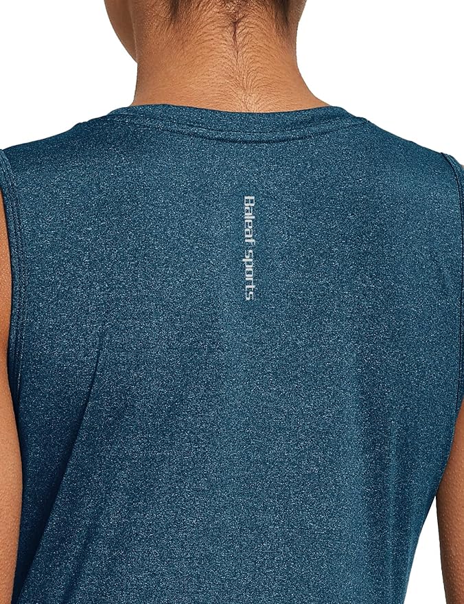 baleaf Workout Tank Tops for Women Sleeveless Running Athletic Loose Fit Yoga Tops Active Shirts Sports Gym Exercise