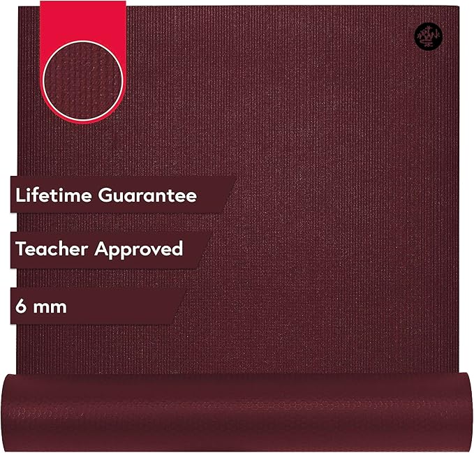 Manduka PRO Yoga Mat – Premium 6mm Thick Mat, High Performance Grip, Ultra Dense Cushioning for Support and Stability in Yoga, Pilates, Gym and Any General Fitness